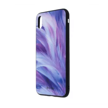 Telefono dėklas Tellur Cover Glass Print, iPhone XS Max — spausdintas stiklinis galinis apsauginis dėklas