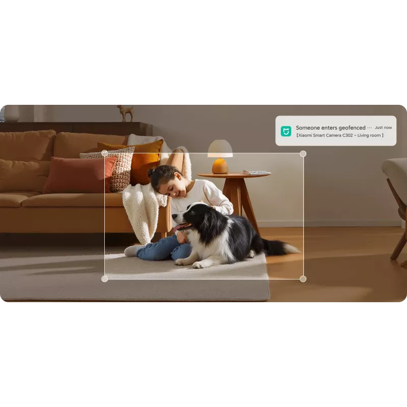 Vidaus stebėjimo kamera Xiaomi C302 — 3 MP, H.265, microSD (8–256 GB)