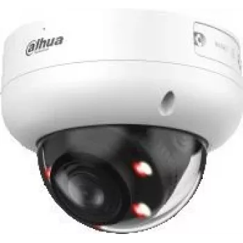 Dahua WizSense kupolinė IP stebėjimo kamera DH-IPC-HDBW3849R-ZAS-IL-27135 — 3840×2160, 30 kadrų/s, lubinė, laidinė, balta