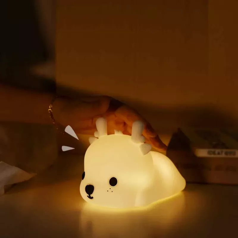 Nakties šviesutė Tellur TLL441161 Baby Deer LED švelnus švytėjimas, kompaktiška naktinė lemputė
