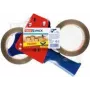 tesa tesapack rankinis pakavimo juostos dozatorius Promo su 2 pakavimo juostomis, rudos spalvos, 66 m x 50 mm