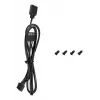 Korpuso ventiliatorius DeepCool FL12 120 mm, PWM, 500–2150 RPM, 55 CFM, 2,82 mmH2O, FDB, multi-LED, juodas