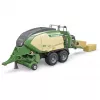Bruder 02033 Krone Big Pack 1290HDP VC ryšulinė presa, transporto priemonės modelis 1:16, su 2 stačiakampiais ryšuliais, žalia