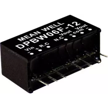 Maitinimo adapteris AC/DC MEAN WELL DPBW06G-15, įėjimas 18–75 V, išėjimas 15 V, 6 W