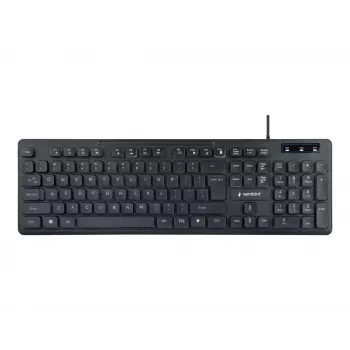 GEMBIRD KB-UML-02 belaidė multimedijos klaviatūra USB, ENG, juoda, su apšvietimu