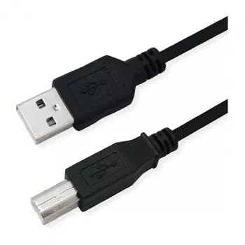 ROLINE RM USB 2.0 laidas, A-B tipas, juodas, 0,8 m
