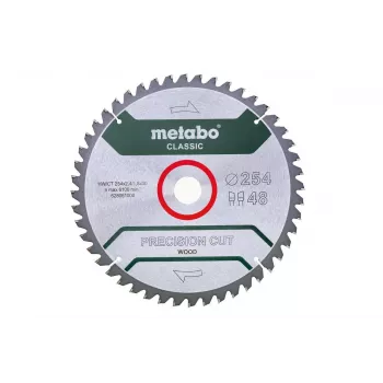 Metabo 628061000 pjūklo diskas medžiui 254 mm 48 dantys