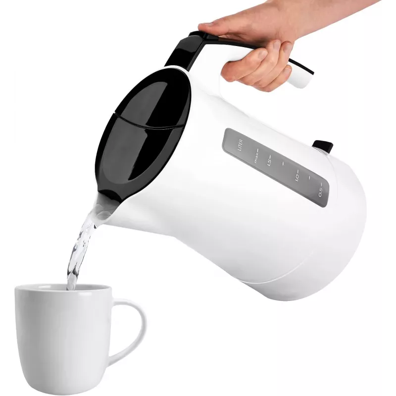 Elektrinis virdulys Melitta Enjoy Aqua 1,7 L 2400 W juodas baltas