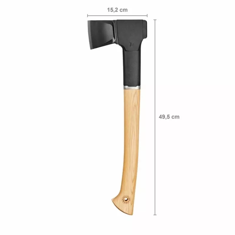 Fiskars Norden N12 skaldymo kirvis su hikorijos medienos kotu