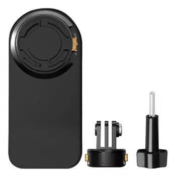 Kuprinės laikiklis Puluz PU1055B sportinėms kameroms – suderinamas su Osmo Action 5, Pro Insta360, Ace Pro 2 – juodas