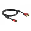 HDMI - DVI laidas DeLOCK 84342 1,8m vyriškas / vyriškas