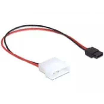 Delock maitinimo laidas Molex 4 kištukas į Slim SATA 6 lizdą 24 cm