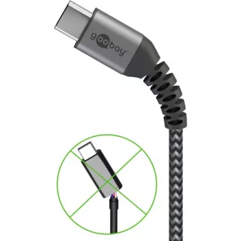 Goobay 49297 USB kabelis juodas