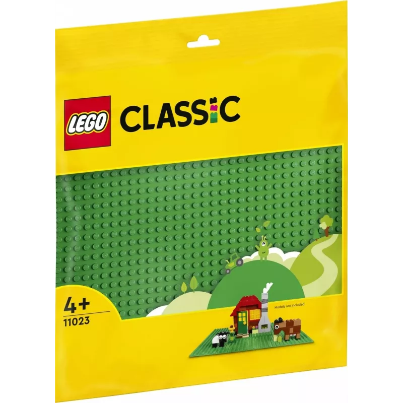 LEGO Classic žalias pagrindas 11023 – 32x32 smeigių kvadratinė statybinė lenta pievelės pagrindui