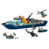 Konstruktorius LEGO City Arktinis tyrinėjimų laivas 60368 — 815 dalių, 7+ metai, 4 minifigūrėlės