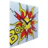 NeXtime klok 8173 Boom sieninis laikrodis, 43x43 cm, raudona/geltona/balta