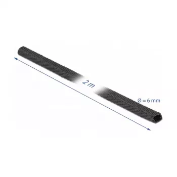 Termosusitraukianti žarna DeLOCK 20791 2 m x 6 mm juoda