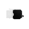 LogiLink NK4066 Keystone modulis, plokščias, juodas/baltas, RJ45