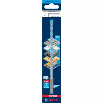 Gręžtuvas betonui Expert HEX-9 Multi Construction Ø 5 mm 1 vnt (2608902348)