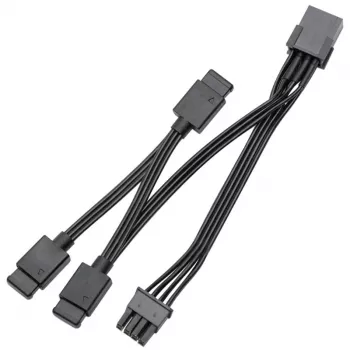 Signalo skirstytuvas EK-Loop OmniLink D-RGB 10cm juodas, 1→2 D-RGB skirstytuvas