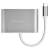 Išorinis vaizdo adapteris SILVERSTONE EP16 USB-C 3.1 su HDMI ir VGA išvestimis