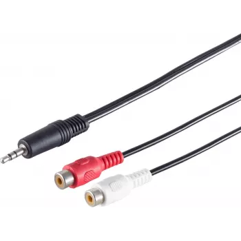 Audio kabelis ShiverPeaks 30771-1.5 — 3,5 mm stereo į 2 RCA (1,5 m)