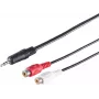 Audio kabelis ShiverPeaks 30771-1.5 — 3,5 mm stereo į 2 RCA (1,5 m)