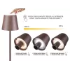 Beper P201UTP113 įkraunama stalinė lempa, valdymas prisilietimu, 2 W, 2000 mAh, Corten plieno spalvos