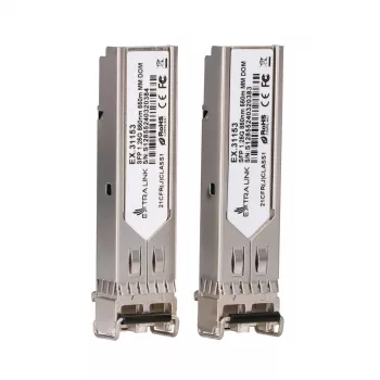 SFP modulis Extralink 1.25Gbps LC/UPC 850nm 550m daugiamodis (2 vnt.)