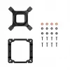 Oro aušintuvas DeepCool AK400 ZERO DARK PLUS — 120 mm FDB ventiliatorius, 4 šilumos vamzdeliai 6 mm, LGA 1700/AM4/AM5, aukštis 155 mm, juodas