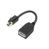 Lenovo 4X90Q93975 vaizdo kabelio adapteris Mini DisplayPort → DisplayPort, juodas