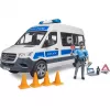 BRUDER Mercedes-Benz Policijos Sprinter komplektas su figūrėle ir šviesos/garso moduliu