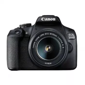 Canon EOS 2000D BK 18-55 IS II EU26 veidrodinis fotoaparato rinkinys 24,1 MP CMOS 6000 x 4000 pikselių juodas