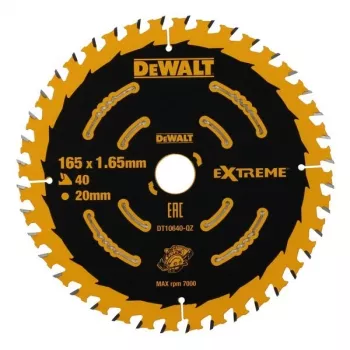 Pjūklo diskas medžiui DeWALT DT10640-QZ 16,5 cm