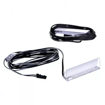 LED šviestuvas lentynai montuoti Cama meble Cama stačiakampis paviršinis 3LED, juodas, šalta balta