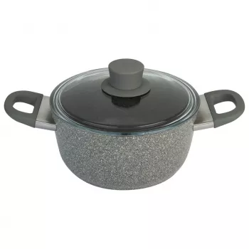 Granitinis indukcinis puodas su dangčiu Ballarini Murano 4,8 l