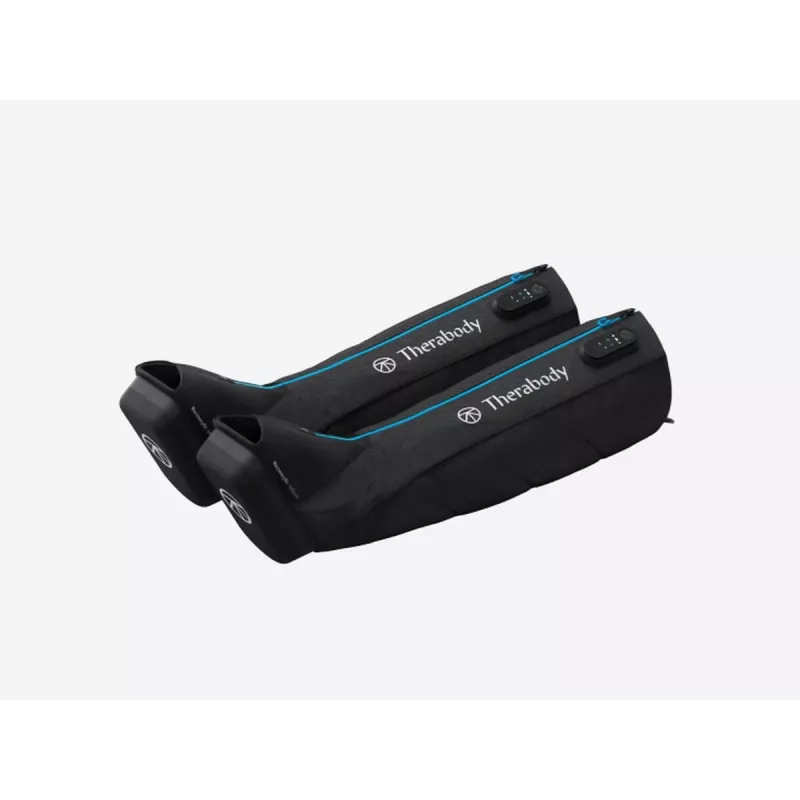 Kojų masažuoklis Therabody RecoveryAir Black – kompresinis masažas, 4 programos, Bluetooth, 240 min baterija