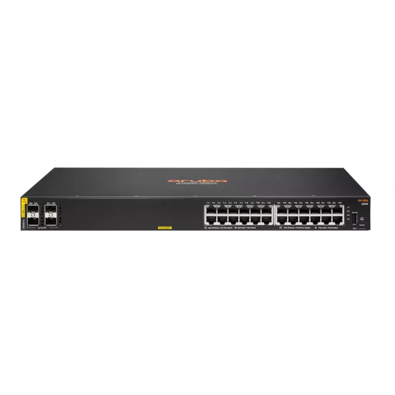 HPE Aruba Networking CX 6000 24G Class4 PoE 4SFP 370W jungiklis