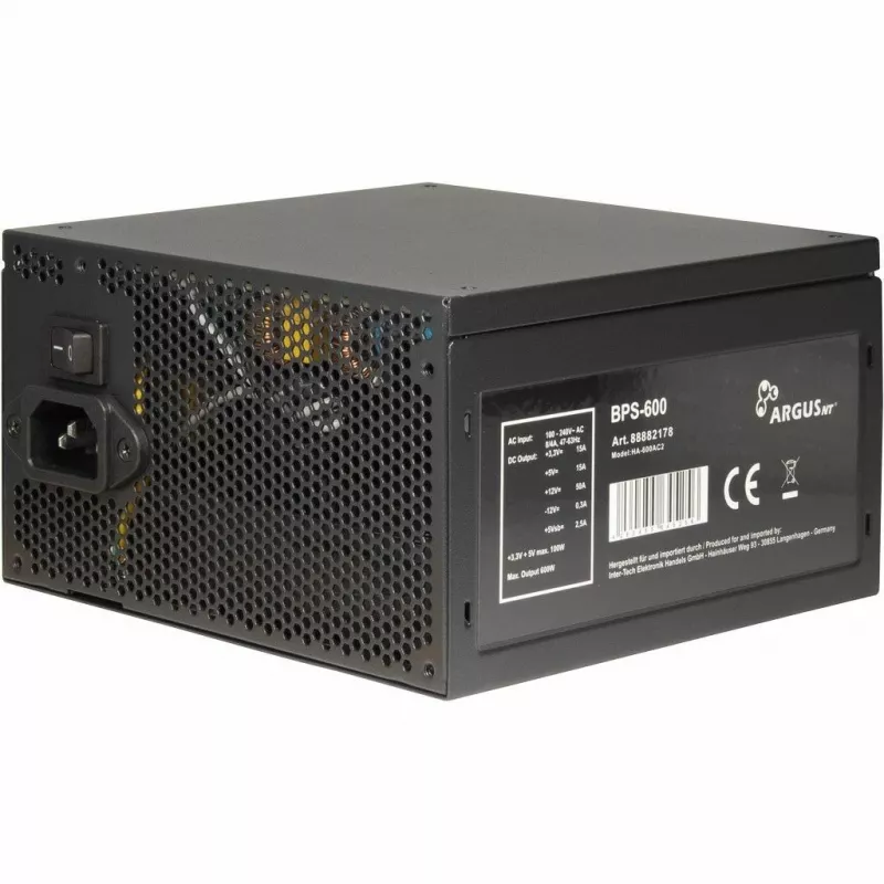Maitinimo blokas Inter-Tech Argus BPS-600 600 W