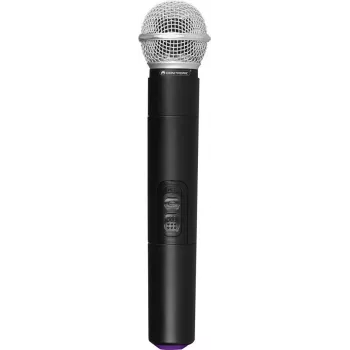 Belaidis rankinis UHF mikrofonas Omnitronic UHF-E serija 518.7 MHz, vokalinis/PA mikrofonas