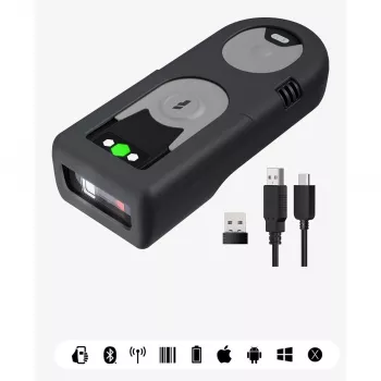 Inateck BCST-43 pilkas – 1D brūkšninių kodų skaitytuvas su Bluetooth