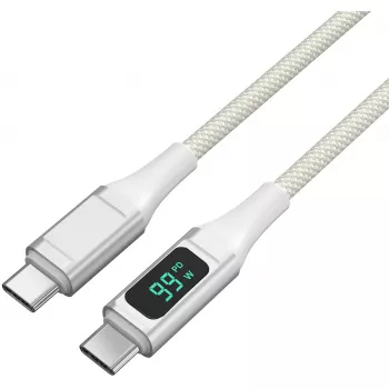 4smarts USB-C į USB-C laidas DigitCord 100W 1,5m baltas