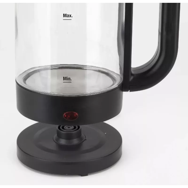 Jata HA702 virdulys, 1,2 l, 1500 W, borosilikatinis stiklas, belaidis, juodos spalvos