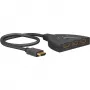HDMI jungiklis 3 į 1 (4K @ 60Hz), juodas, su 55 cm laidu
