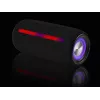 Nešiojamas stereo garsiakalbis TRACER Stripe Black – 10 W RMS, Bluetooth / laidinis, USB-A ir USB-C, MicroSD, įmontuota baterija (iki 5 h)