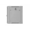 19 inch 9U 600x450 pilkas sieninis montavimo stovas su perforuotomis durelėmis