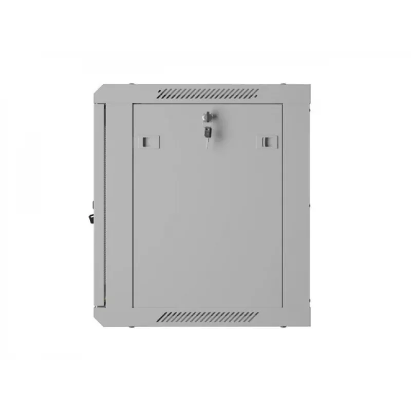 19 inch 9U 600x450 pilkas sieninis montavimo stovas su perforuotomis durelėmis