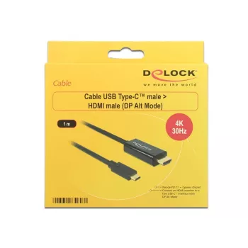 Vaizdo kabelio adapteris USB Type-C į HDMI DeLOCK 85258