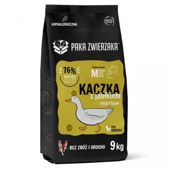 PAKA ZWIERZAKA Duck with apple M - sausas šunų ėdalas - 9kg