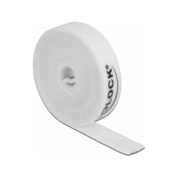 Tvirtinimo juosta DeLOCK Velcro juosta rulone L 2 m x W 15 mm balta